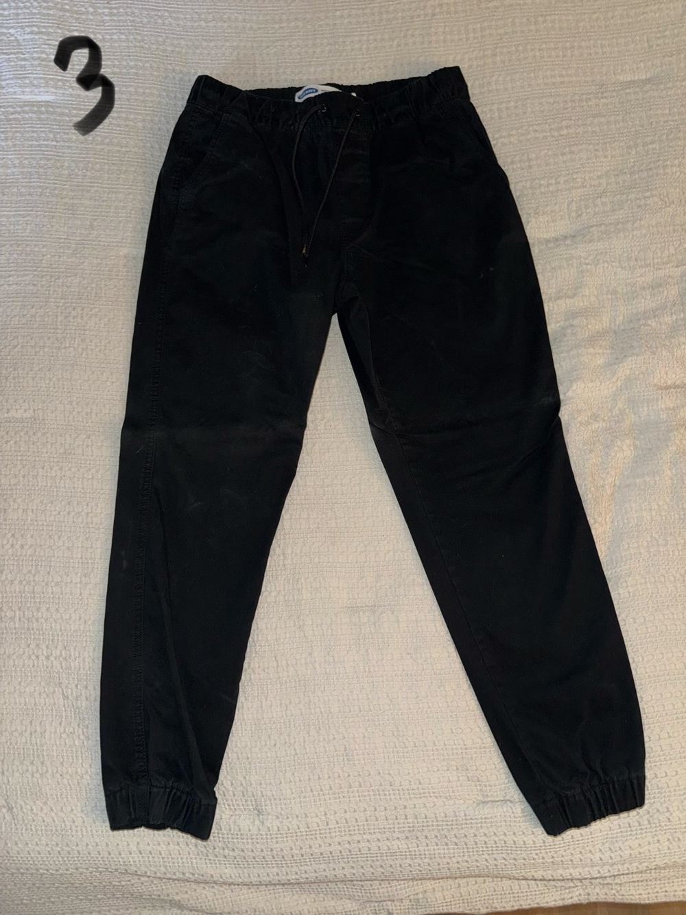 Old Navy Black Drawstring Elastic Cuff Pants